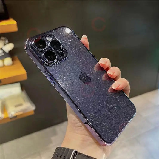 Transparent Glitter iPhone Case